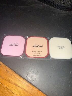 kate spade  Acrylic Coaster Set NWT